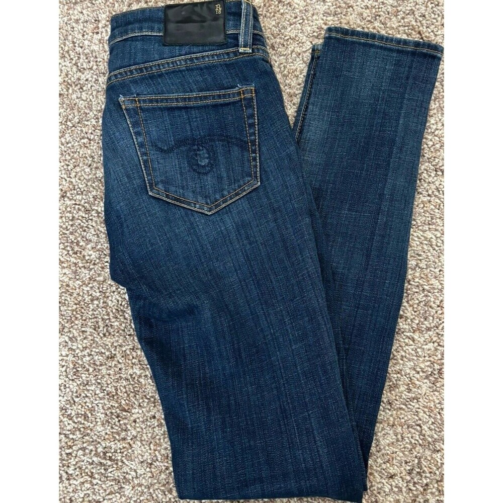 R13 Skinny Jeans Womens 26 Howell Indigo Italian Denim Stretch